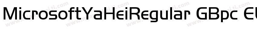 MicrosoftYaHeiRegular GBpc EUC H字体转换